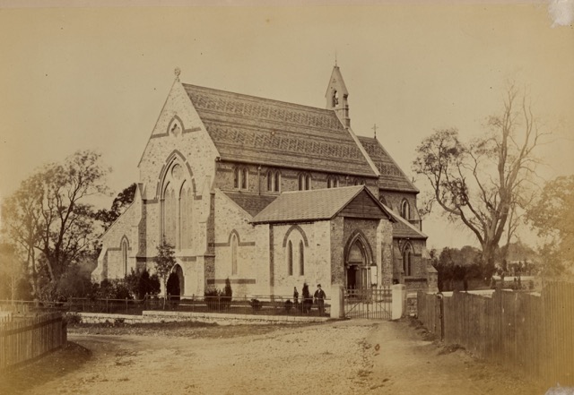 Church about 1864 before spire